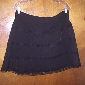 Black The Limited A-Line Skirt